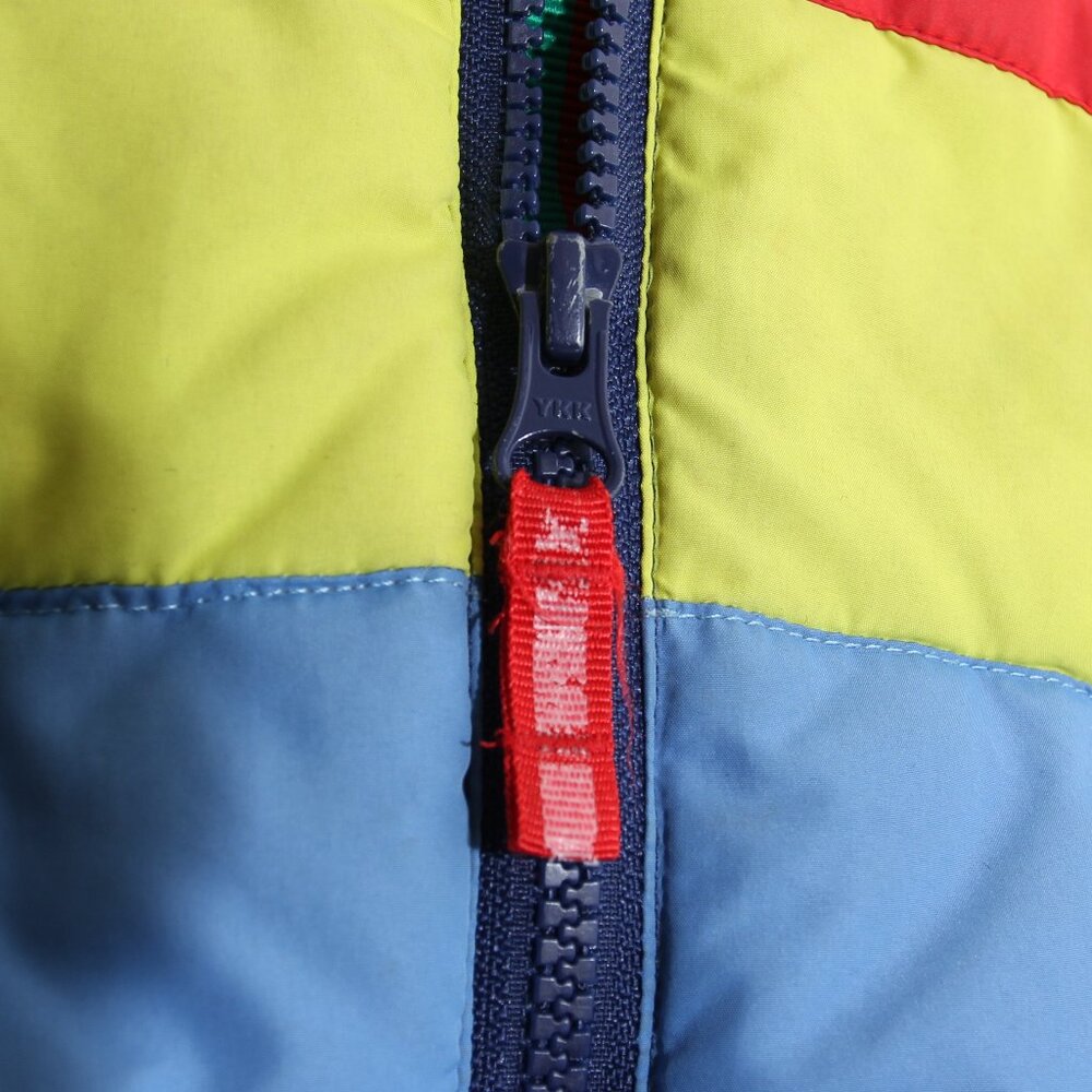 Mini Boden Kids' Stripe Waterproof Puffer Jacket Multi Rainbow Full Zip 2-3Y - Picture 8 of 15